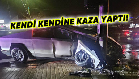 Bir Tesla Cybertruck, Otonom Sürüş Yüzünden Kaza Yaptı: Dev Pick-up, Kullanılamaz Duruma Geldi